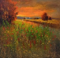 Tahir Bilal Ummi, 18 x 18 Inch, Oil on Canvas, Landscape Painting, AC-TBL-098